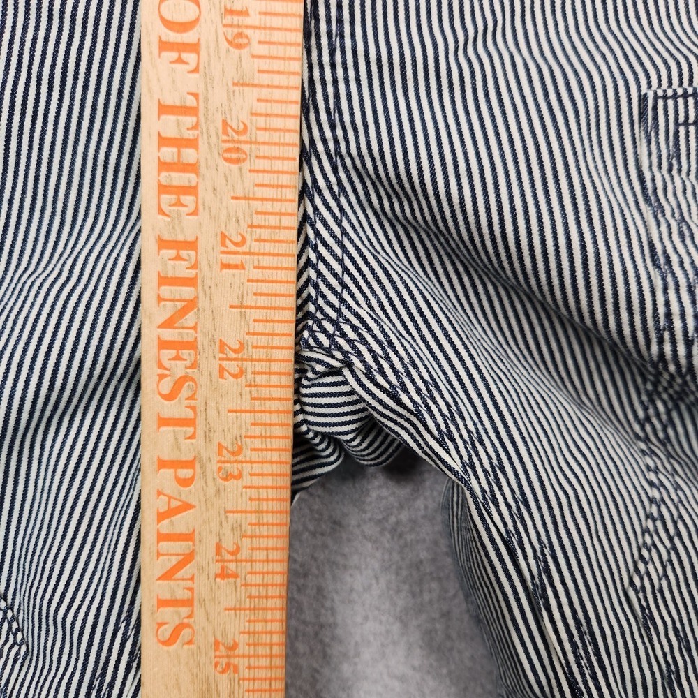 Dovetail Workwear Freshly Overalls 8/32 Indigo Stripe Stretch Denim Double Knee - Picture 12 of 15